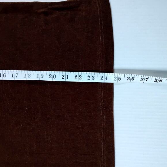 Donna Toran M Top 🤎 Brown Raglan Sleeve Stretchy Casual Side Slit Blouse - Picture 10 of 13